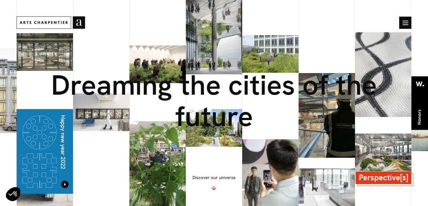 Arte Charpentier Architektur Website Inspiration