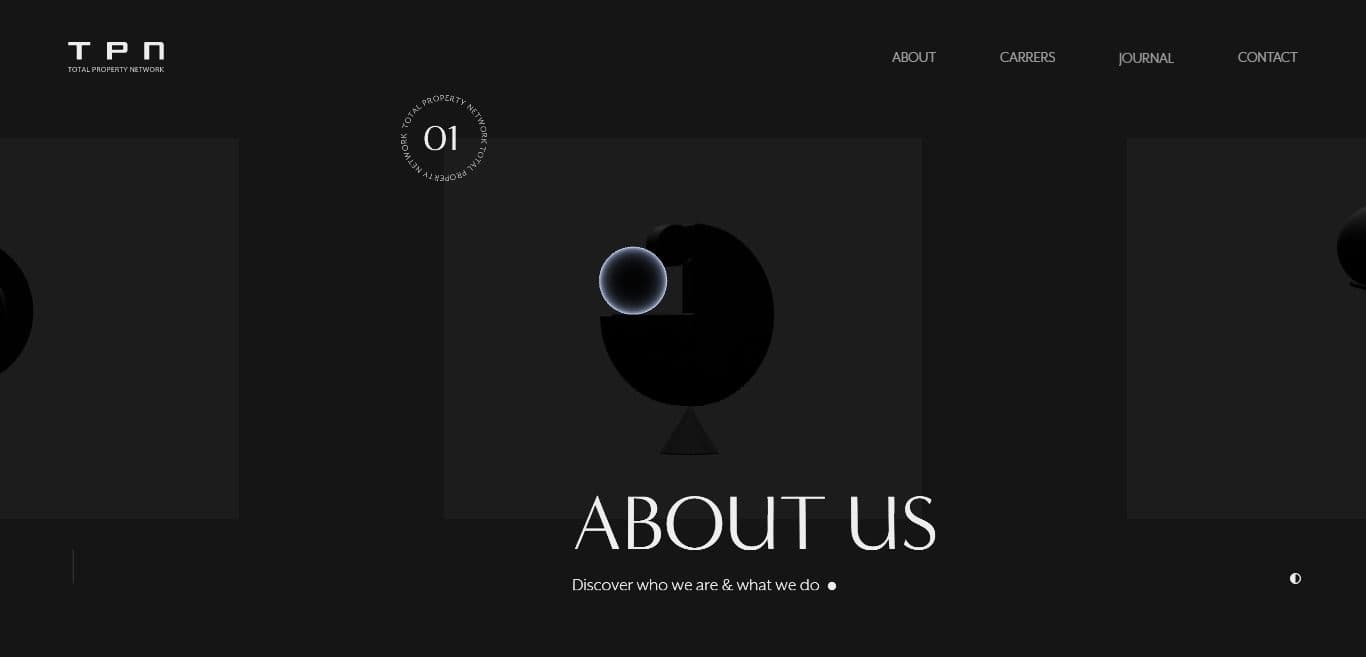 Dark Theme Website TPR