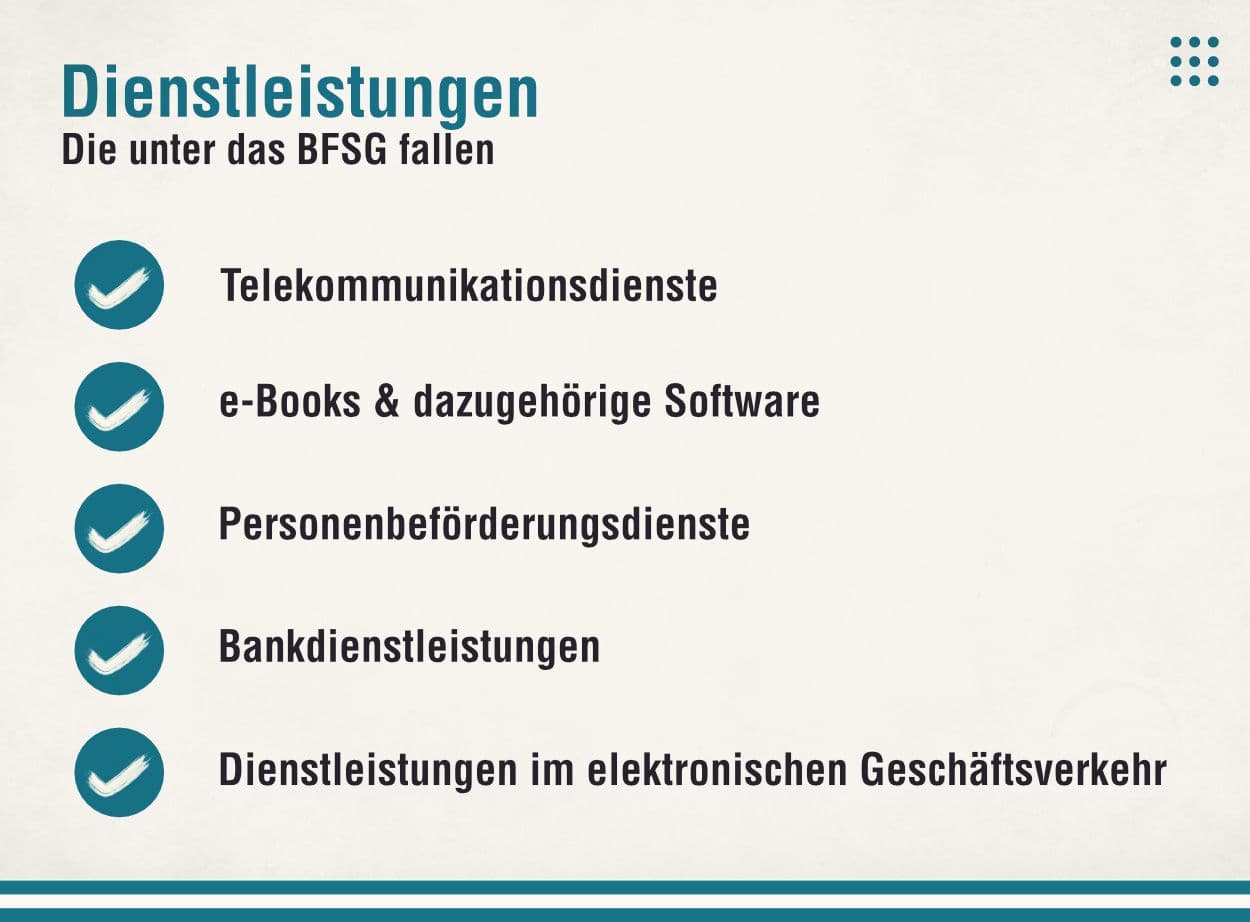 BFSG Dienstleistungen