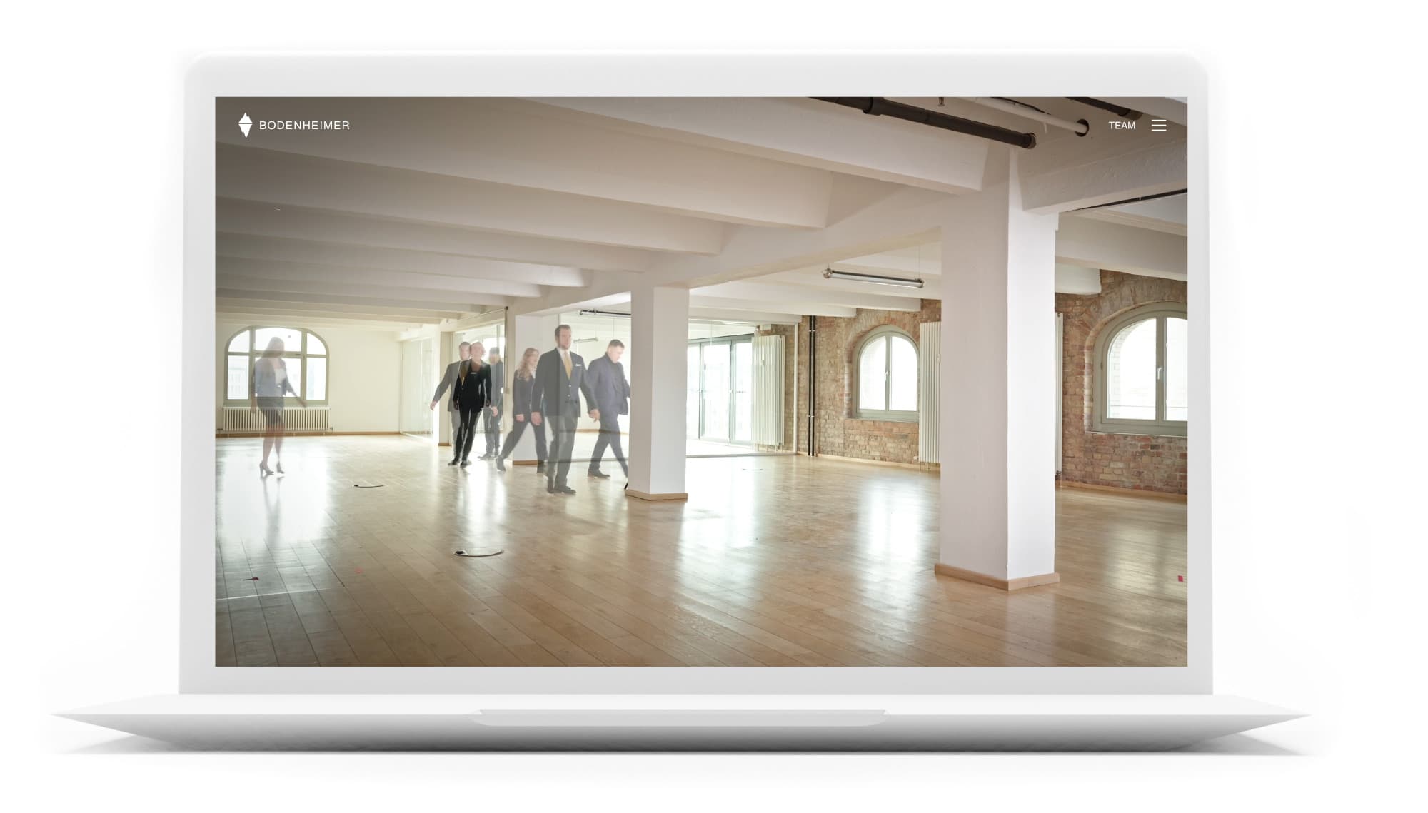 Webdesign Referenz - Bodenheimer Website in der Laptopansicht