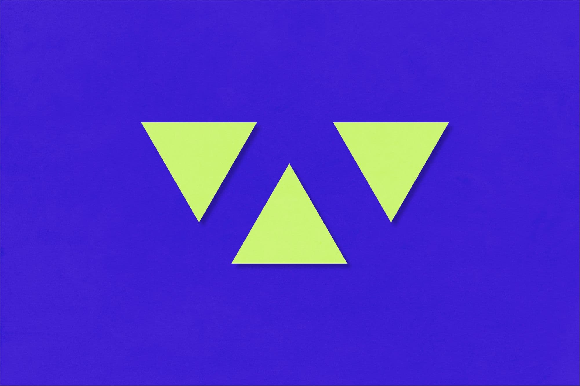 Ein Bild mit der Farbkombination Tiefes Indigoblau und Leuchtendes Limettengrün