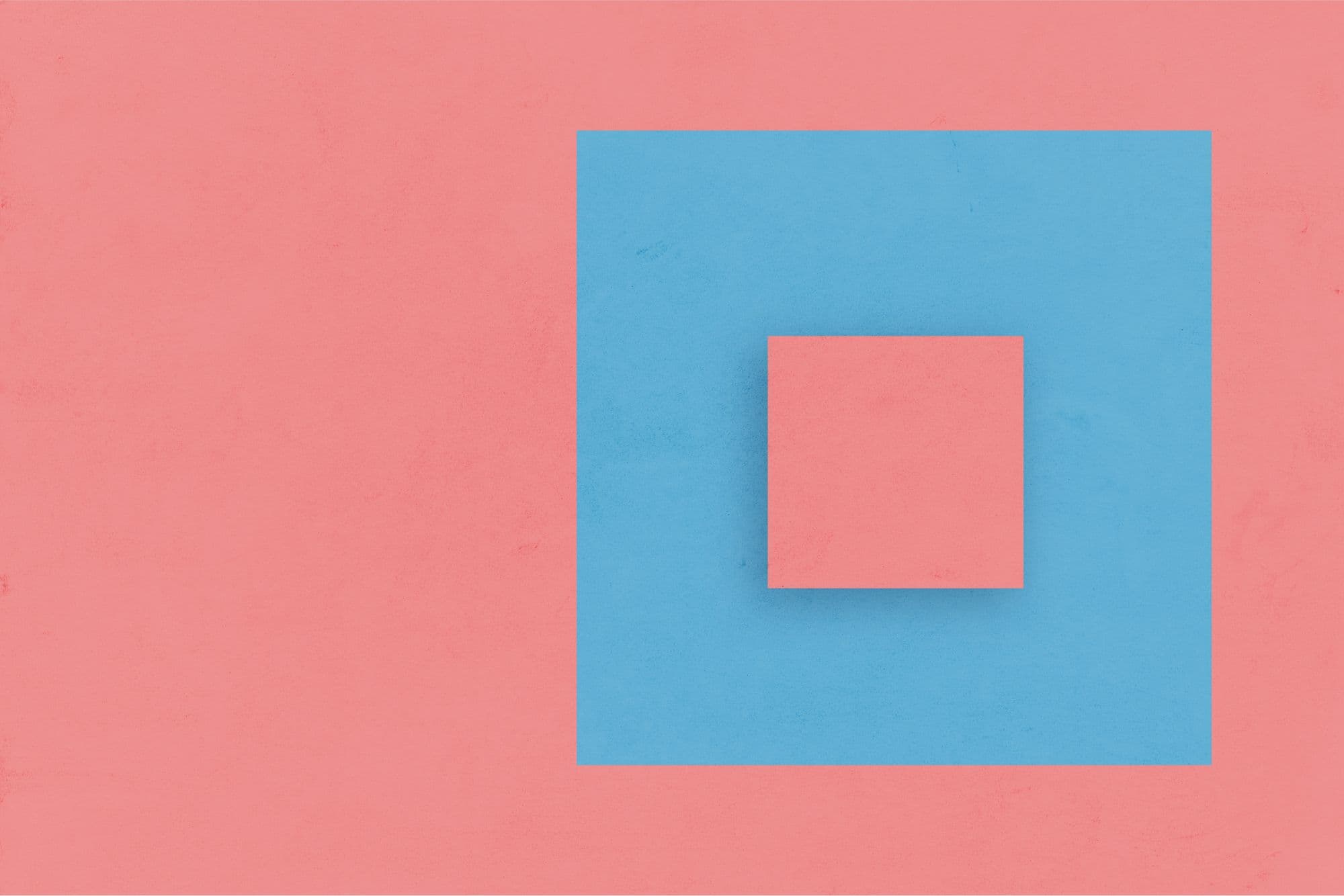 Ein Musterdesign mit der Farbkombination: Zartes Rosa und Frisches Blaugrün