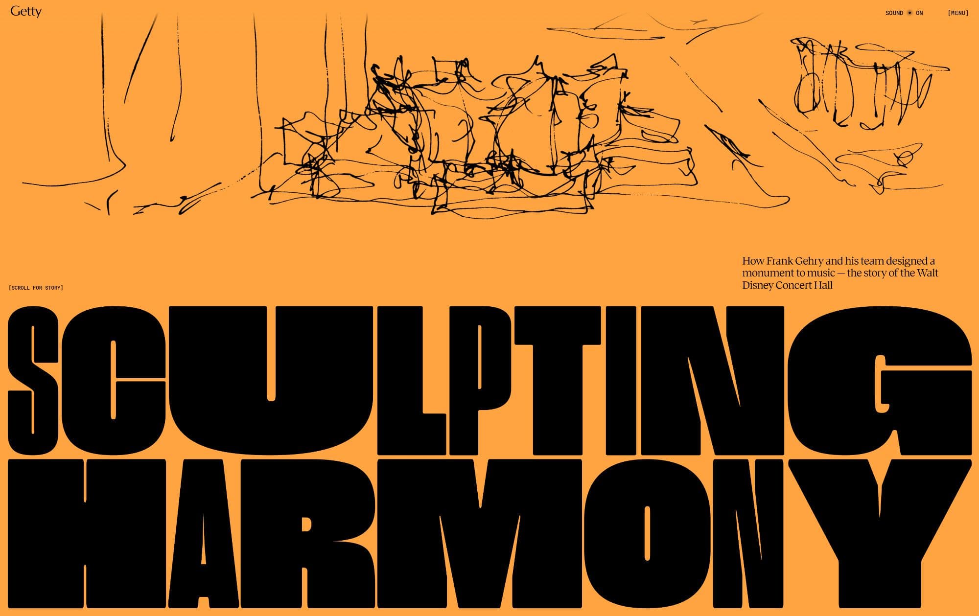 Coole Mulitmedia Website - Sculpting Harmony - Gehry