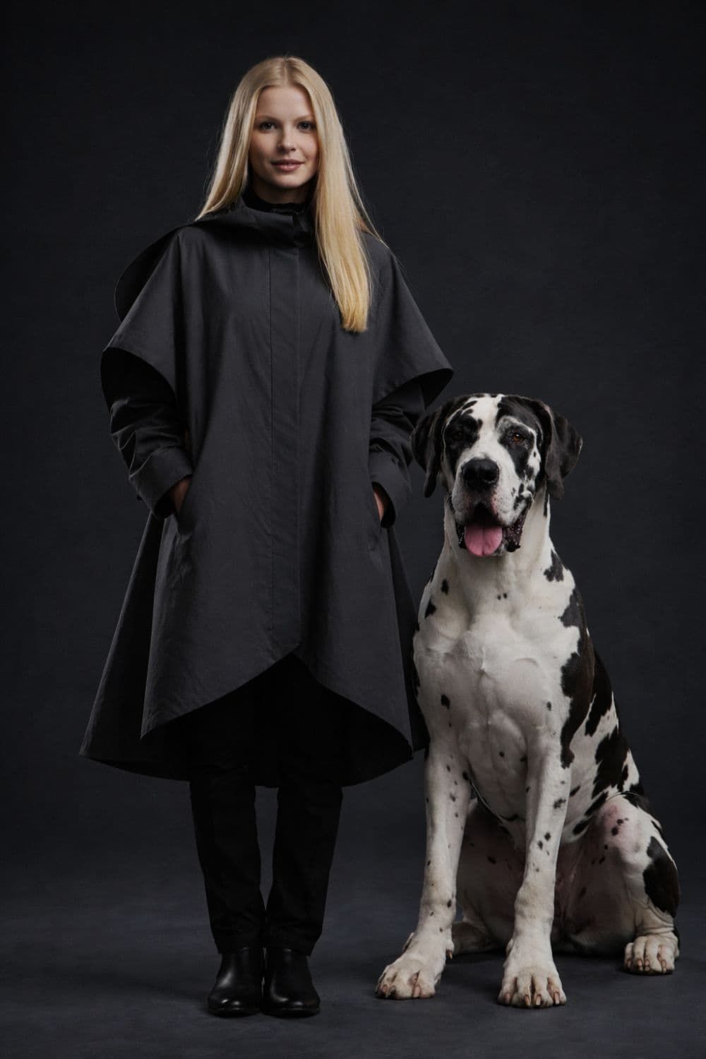 Design Model mit Hund