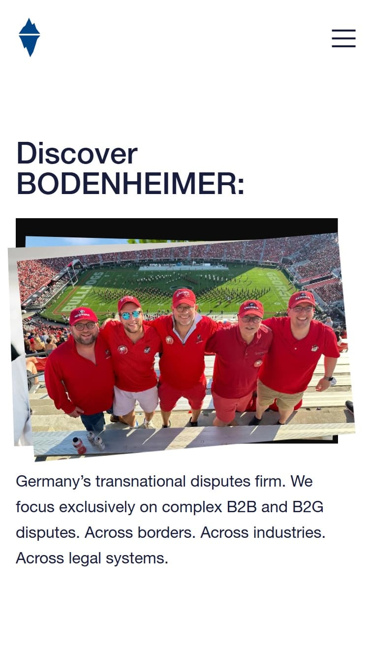 mobiler Ansicht von Discover Bodenheimer mit einem Teamspirit-Bild