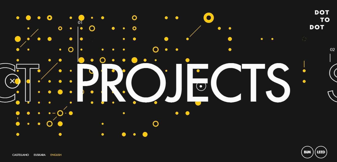 DOT TO DOT Architekturstudio Website Inspiration