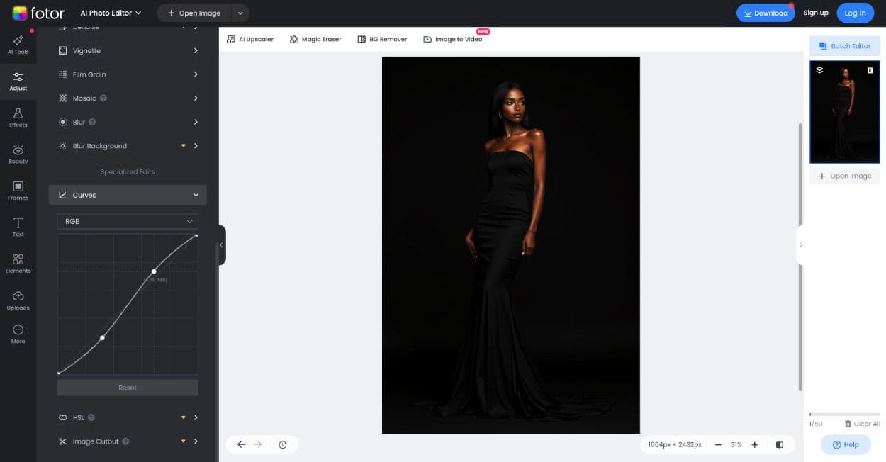 Kostenlose Bildbearbeitung mit Fotor
