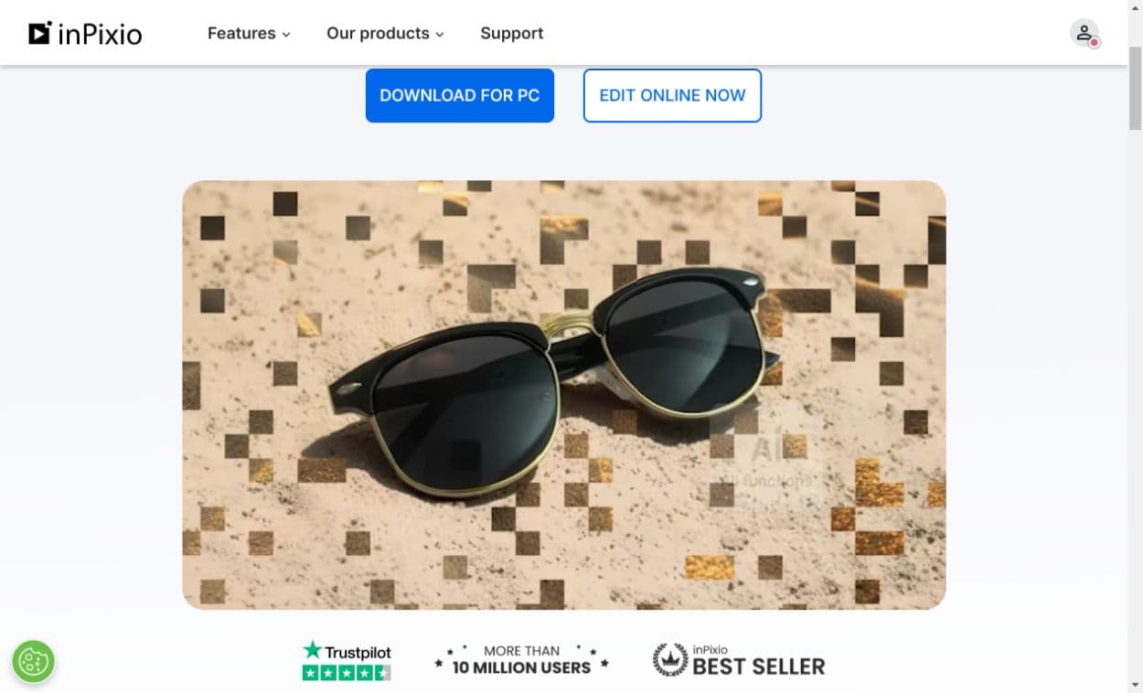 Kostenlose Bildbearbeitung mit InPixio