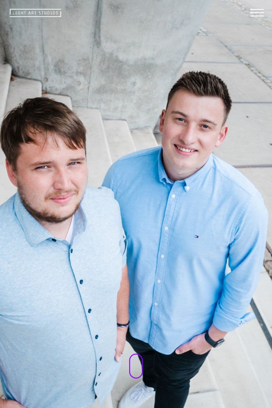 Die Gründer von Light Art Studios und unsere Kunden - Raphael Grebenstein und Ole Güllich