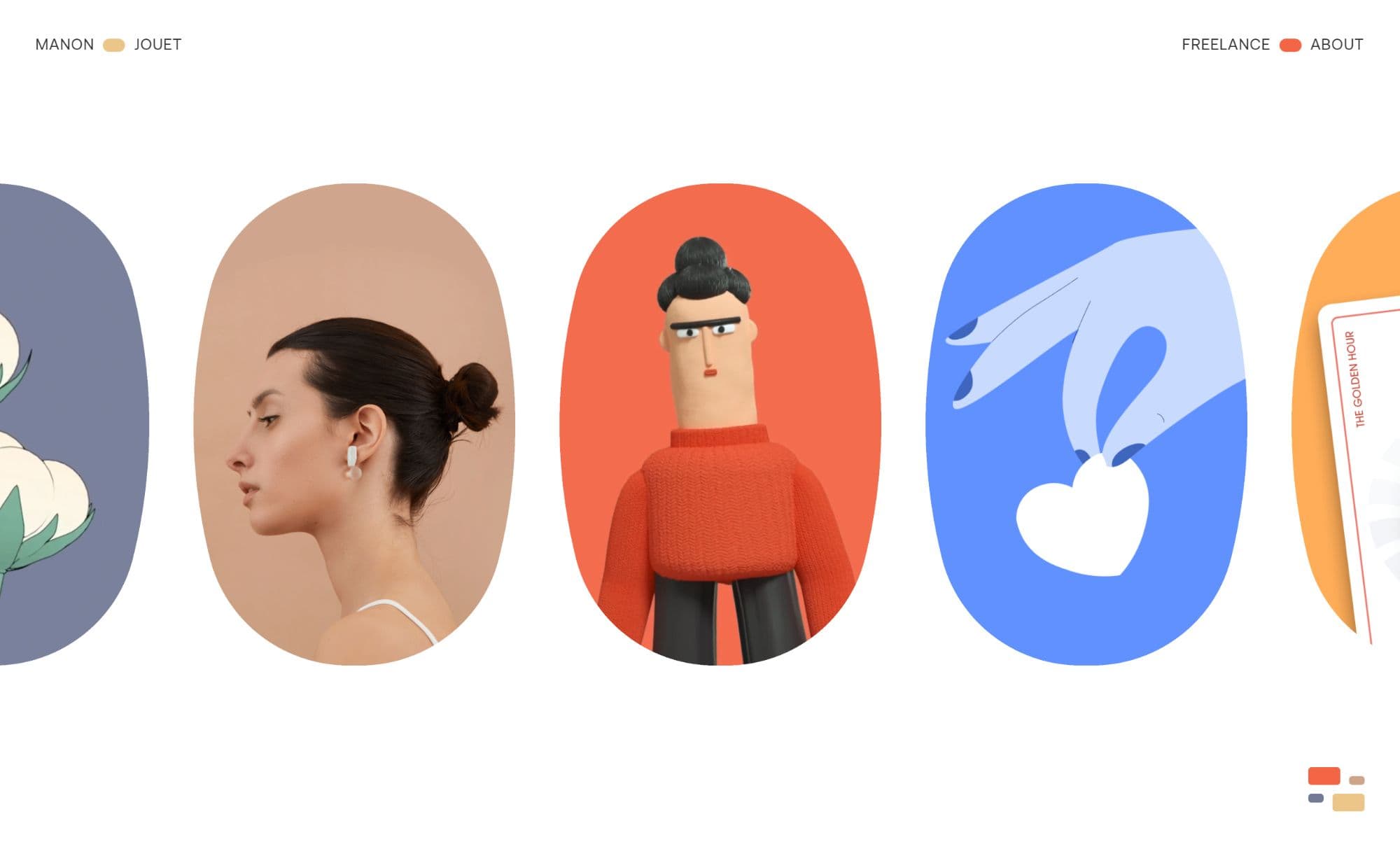 manonjouet.com Ein wundervolles horizontales Webdesign!