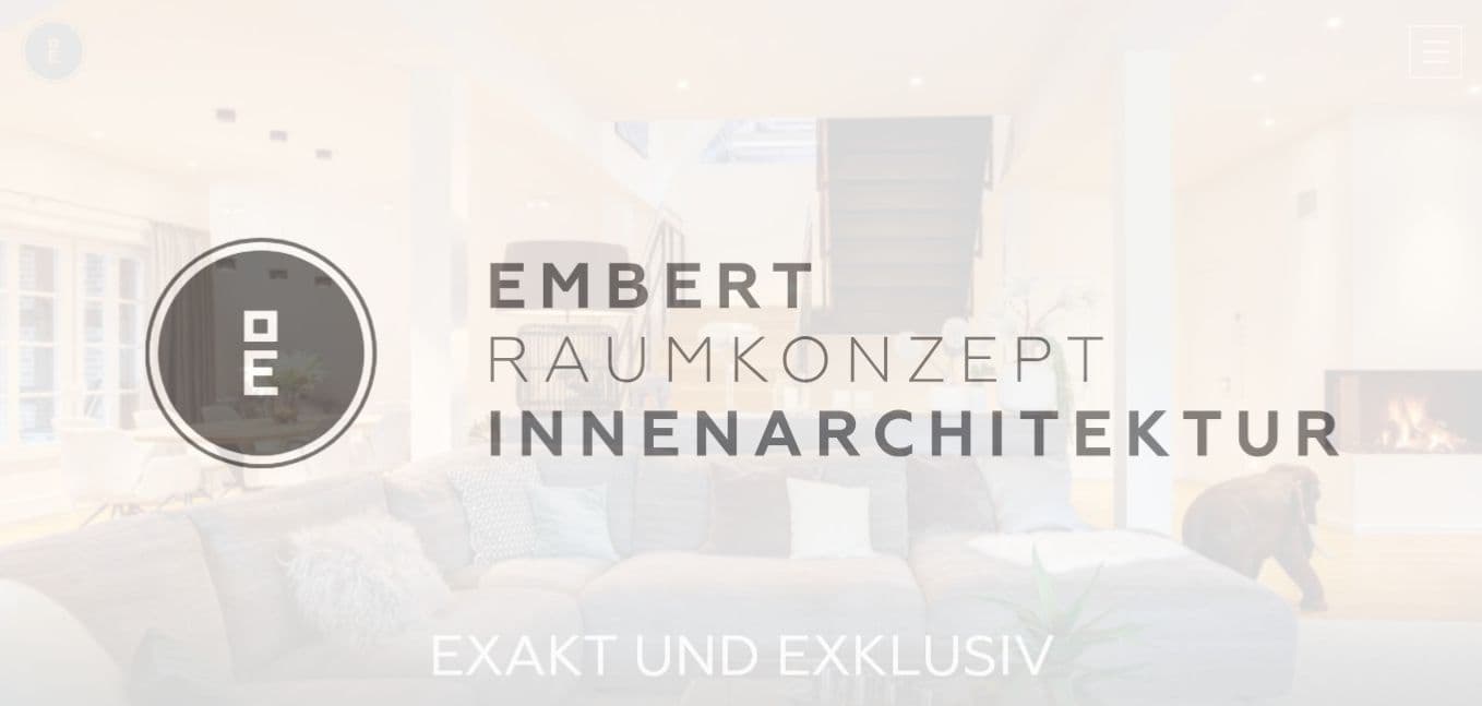 Preloader Beispiel Branding - Embert Raumkonzept