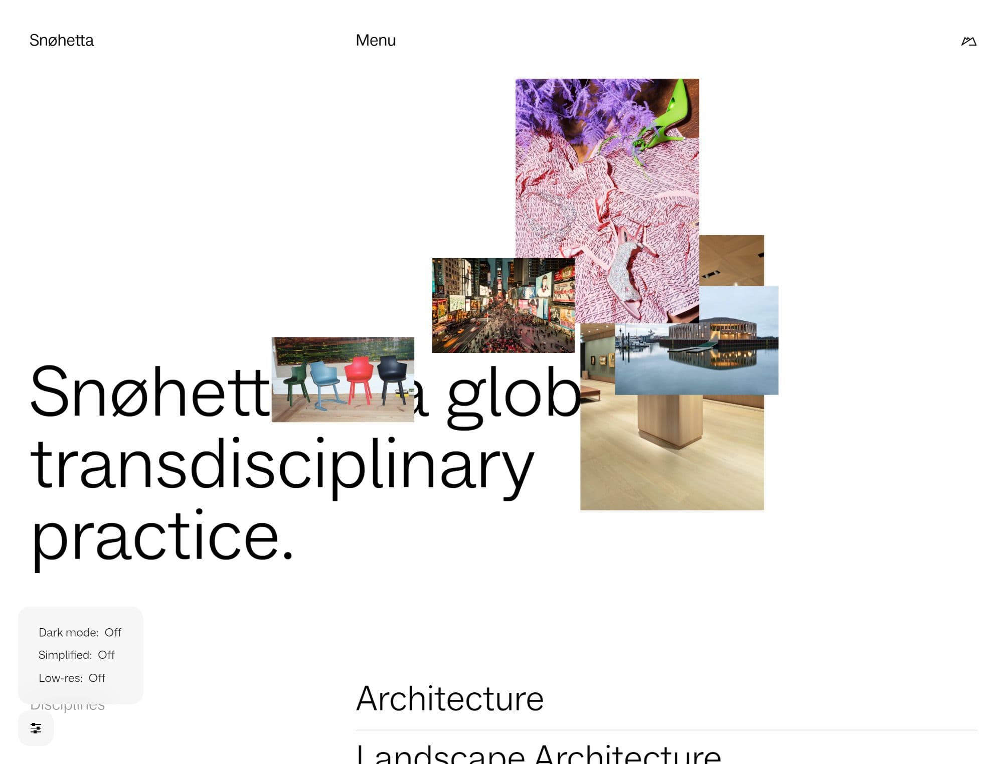 Snøhetta - nachhaltiges Webdesign