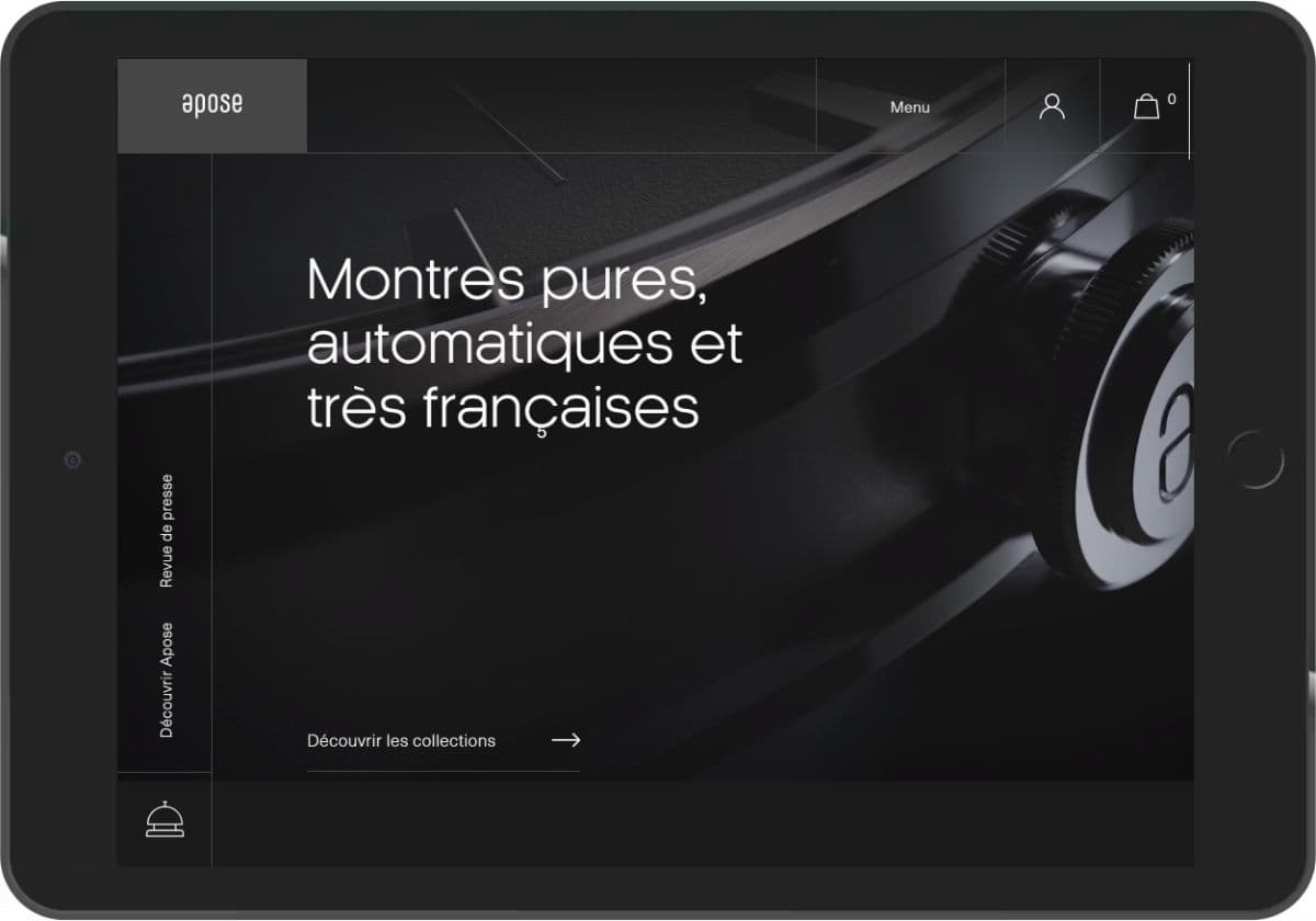 Statt Icon Menu als Wort