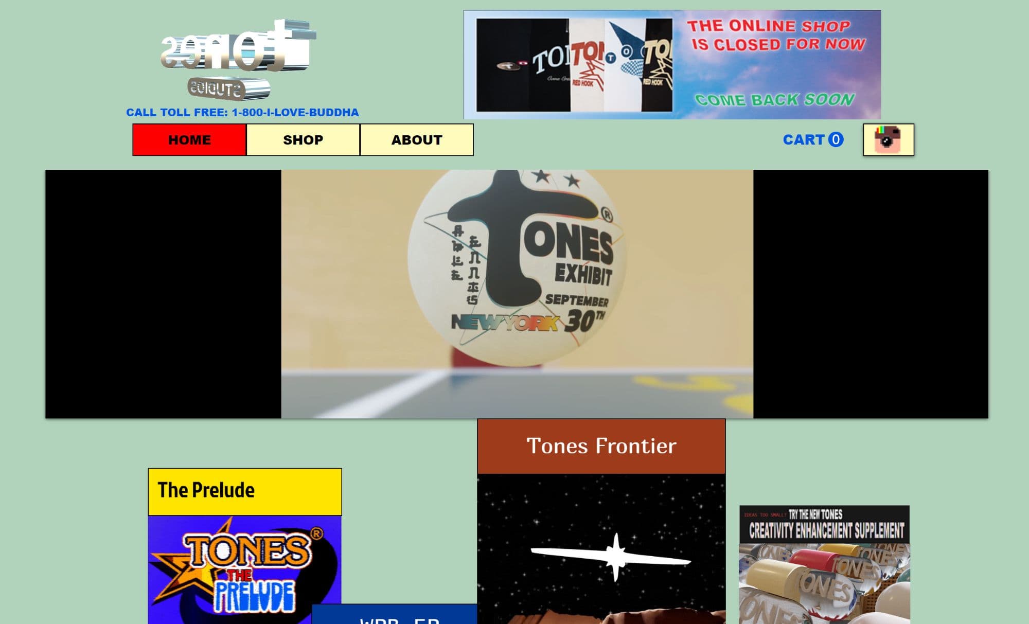 Screenshot y2k inspiriertes Webdesign