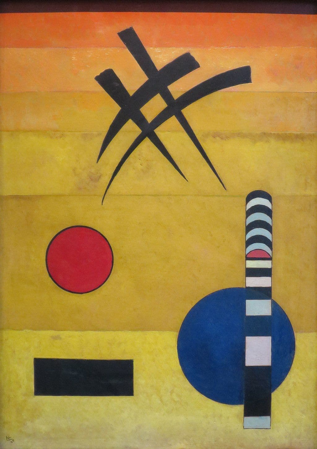 Farben im Webdesign - Psychologie - "Signs" von Wassily Kandinsky - 1925 Öl auf Leinwand
