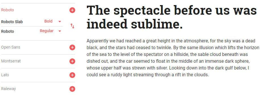 Roboto und Roboto Slab - Beste Google Fonts