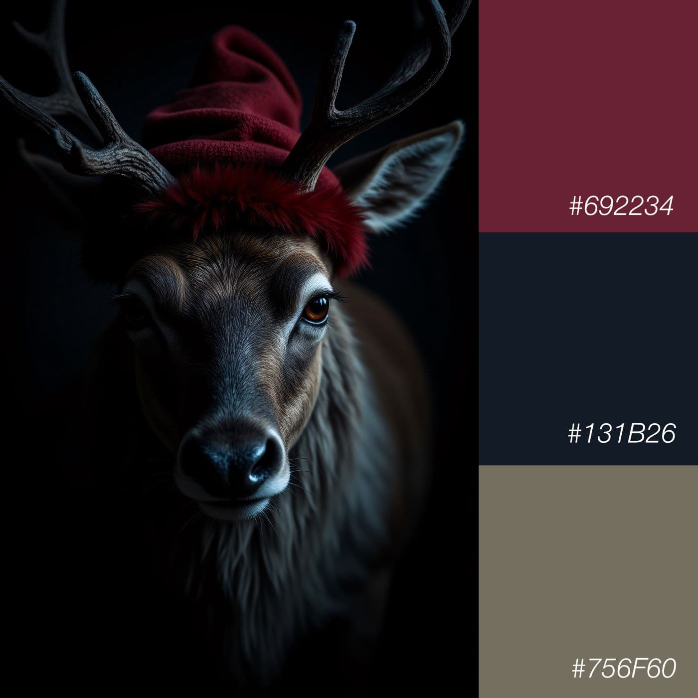 Farbkombination Bordeauxrot, Tiefes Blaugrün und Rauchiges Taupe – Mystical Grace