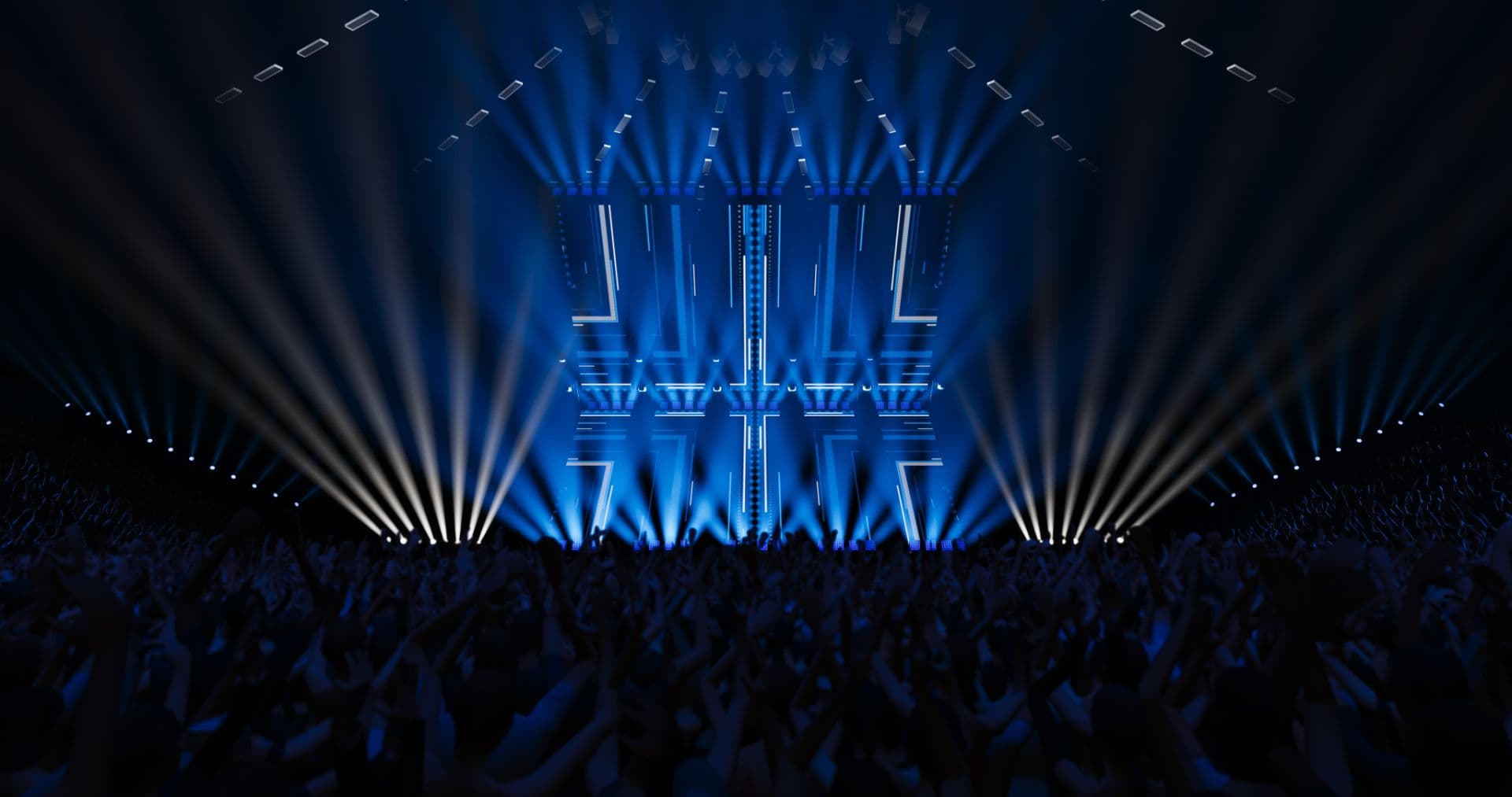 Startbild des Frontend-Referenzprojekts Lightart Studio mit PageTransitions