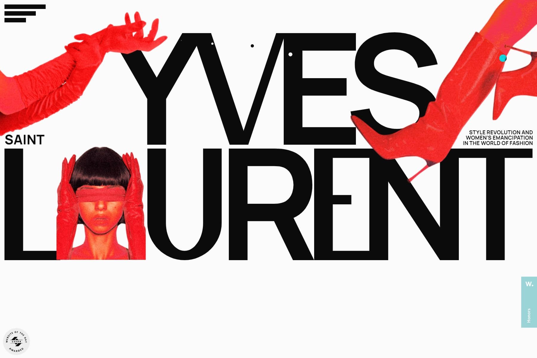 Rot Schwarze Farbpalette - Website-Screenshot