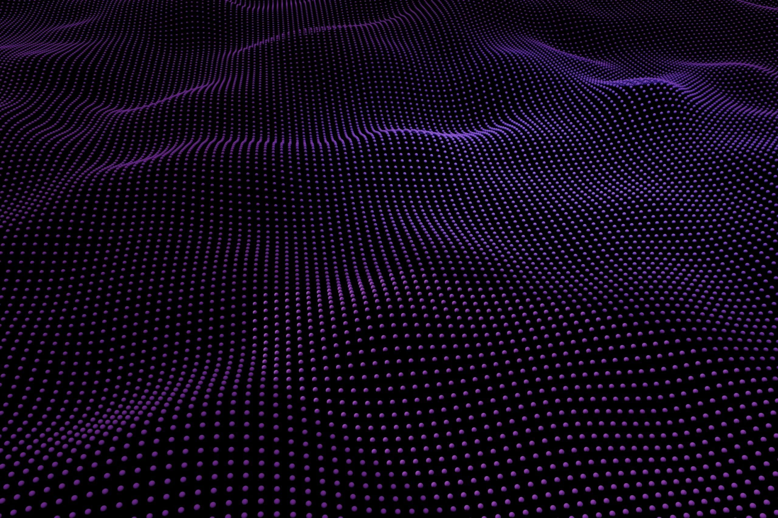 Abstraktes Rendering mit einer Welle aus Punkte als Beispiel für ein Meer an Daten, dass durch Individualsoftware genutzt werden kann.