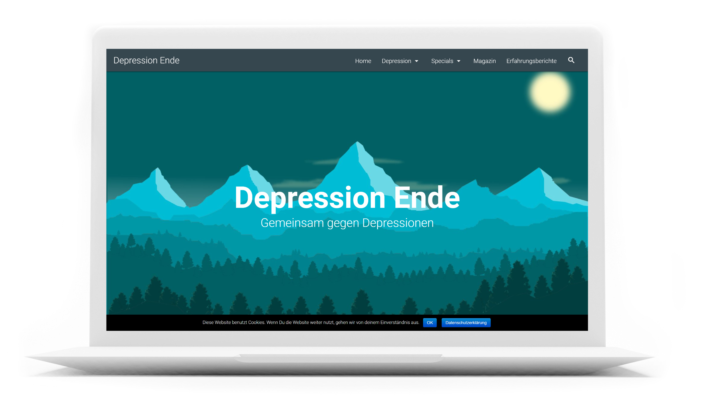Webdesign Depressions Portal Mac Book