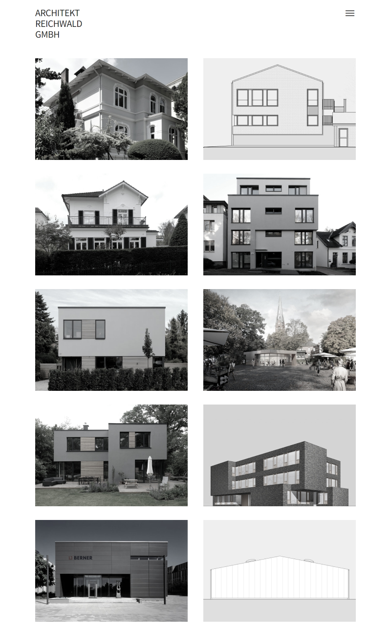 Architektur Website Screenshot Leif Reichwald