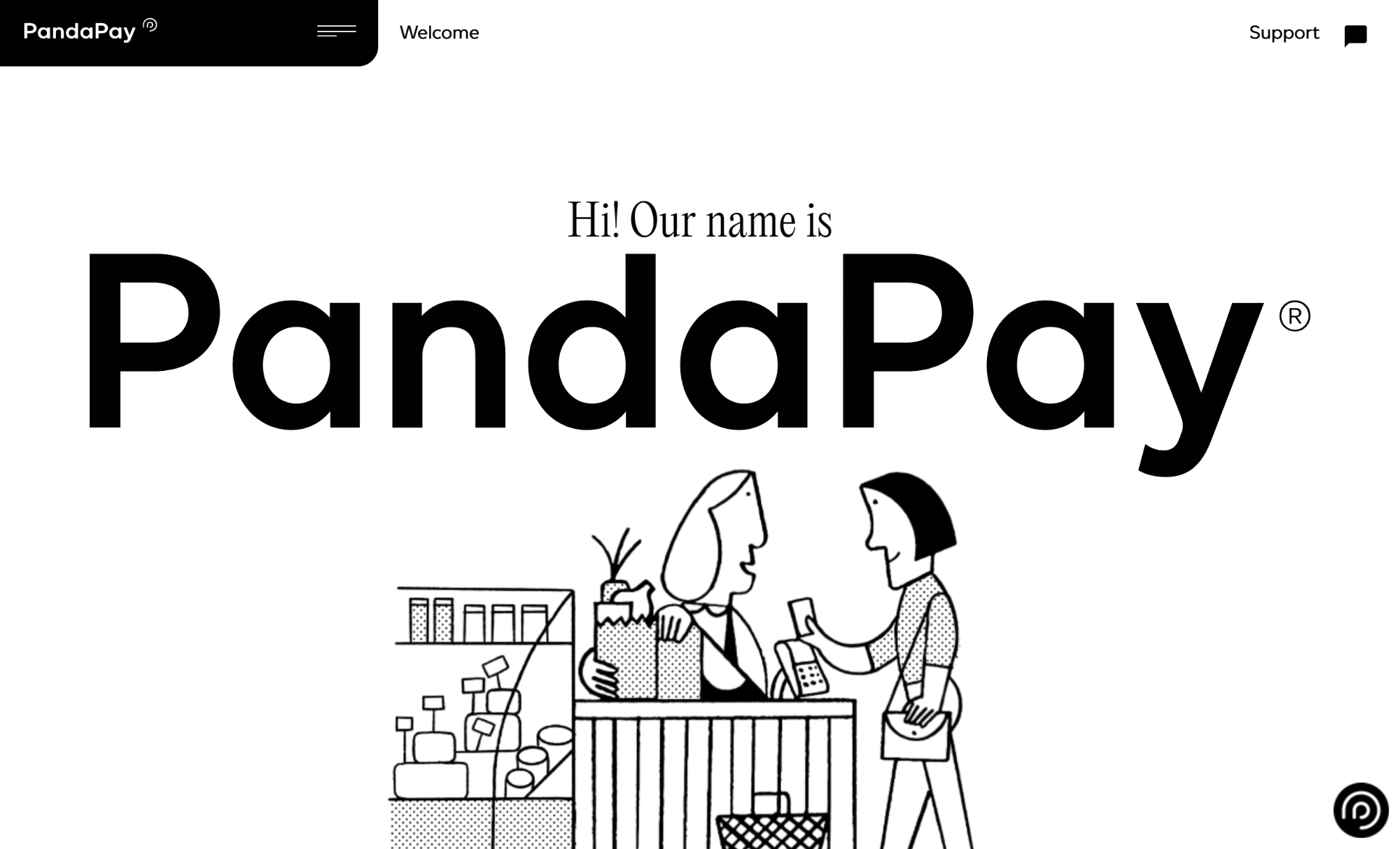 pandapay.ca screenshot. Scroll Animationen im Webdesign
