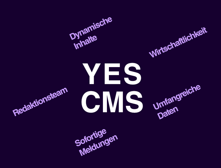CMS - yes, eine gute Wahl für Deine Website