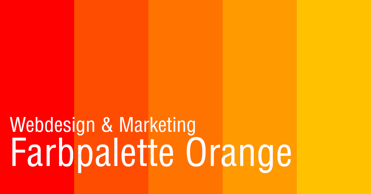 Farbpalette Orange