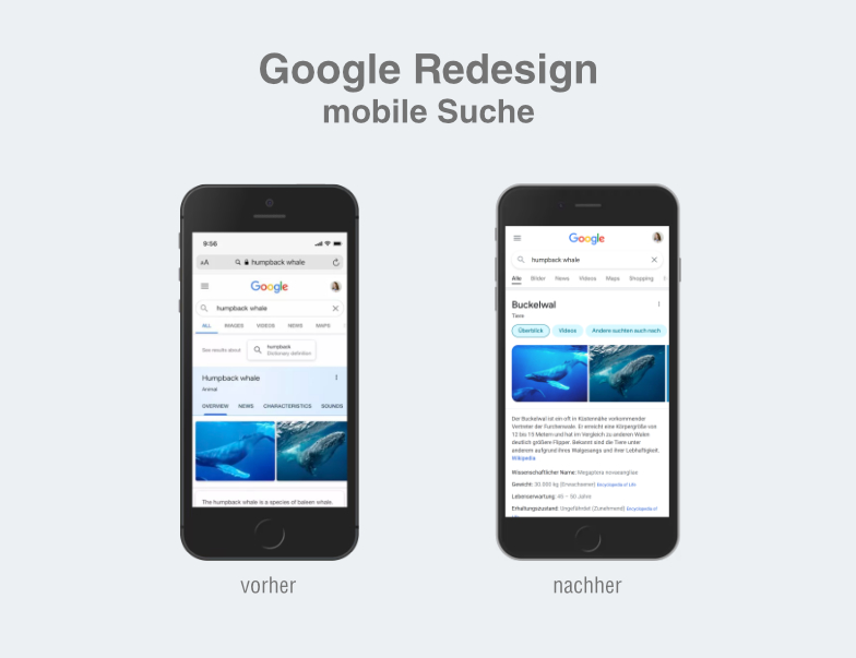 Google Redesign mobile search