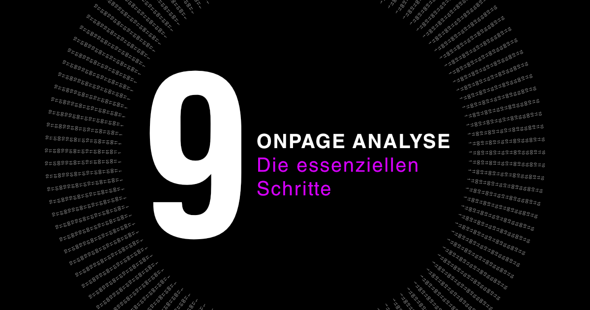 Onpage Analyse
