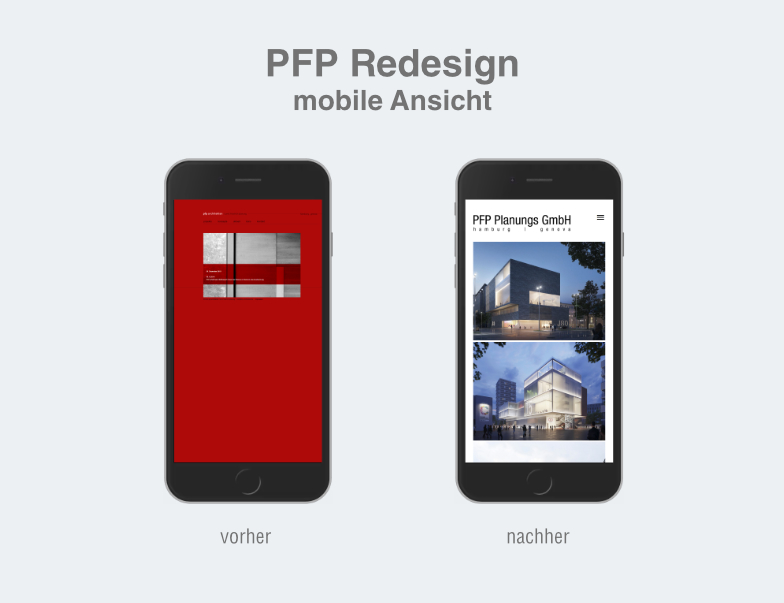 pfp planungs gmbh - redesign website