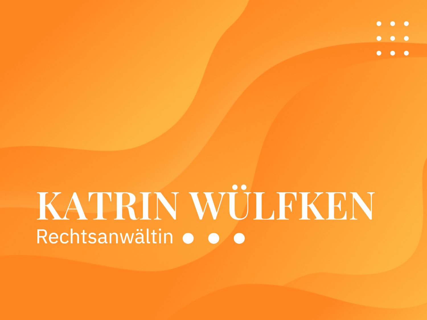 Rechtsanwälting Katrin Wülfken Website