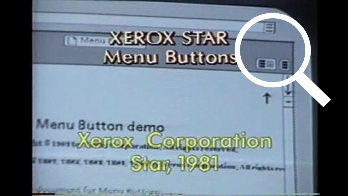 XEROX Star Hamburger Menu Icon