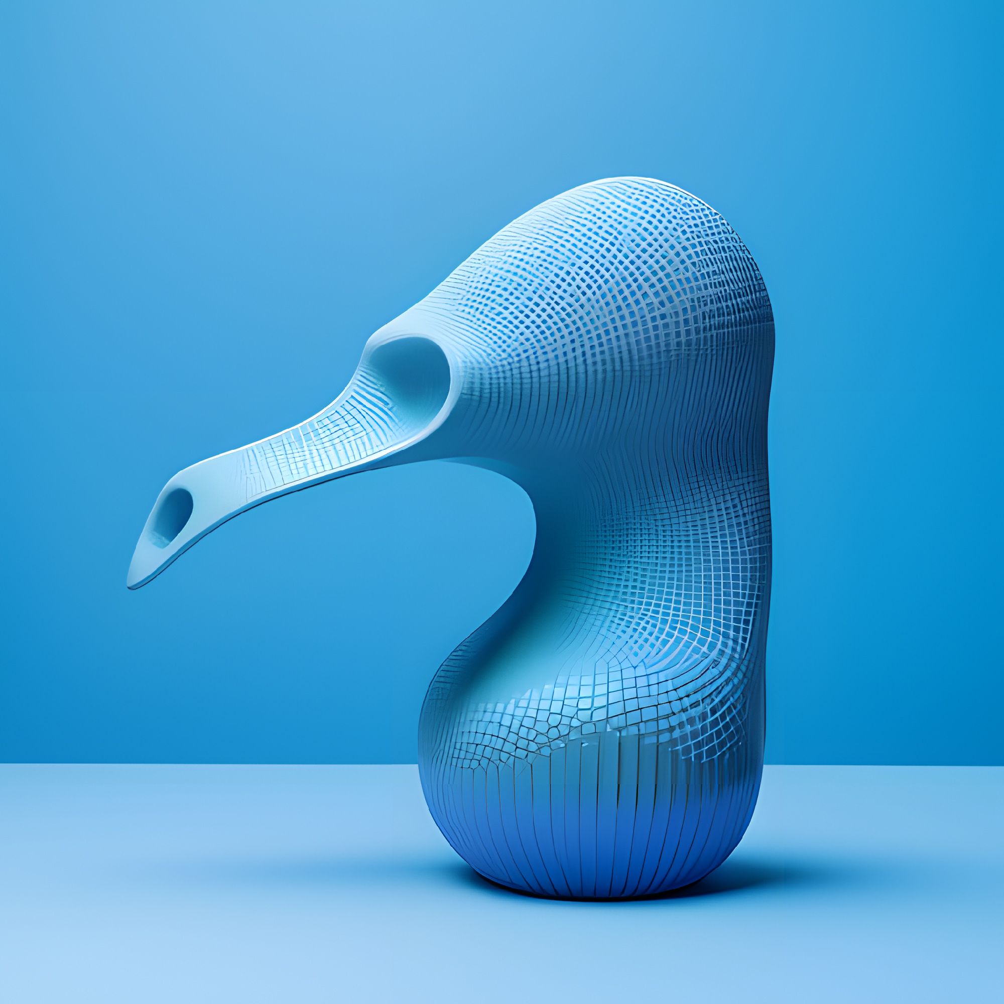 The thing - Product Design Rendering in Blue