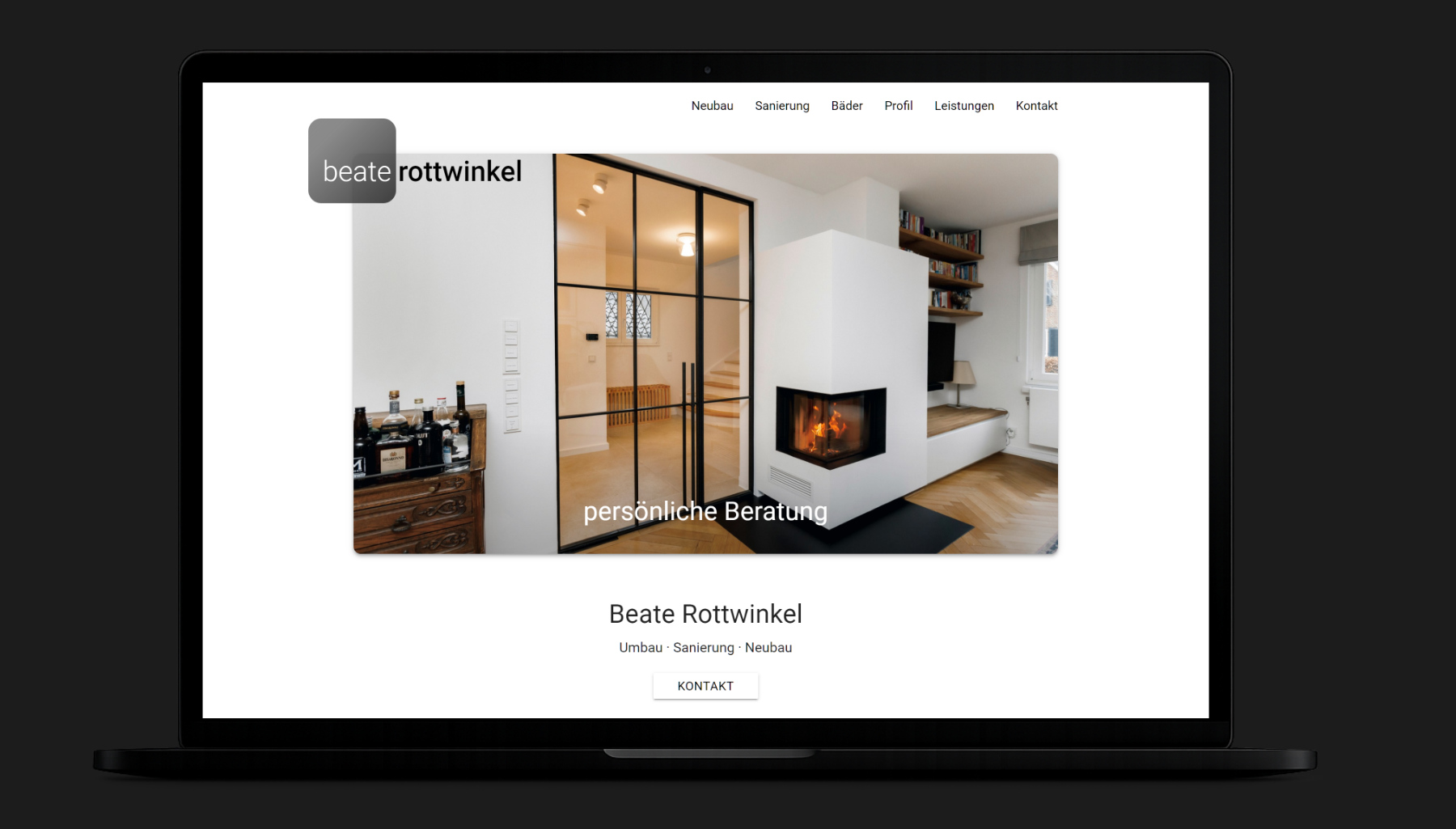 Webdesign und Website Referenzprojekt Beate Rottwinkel