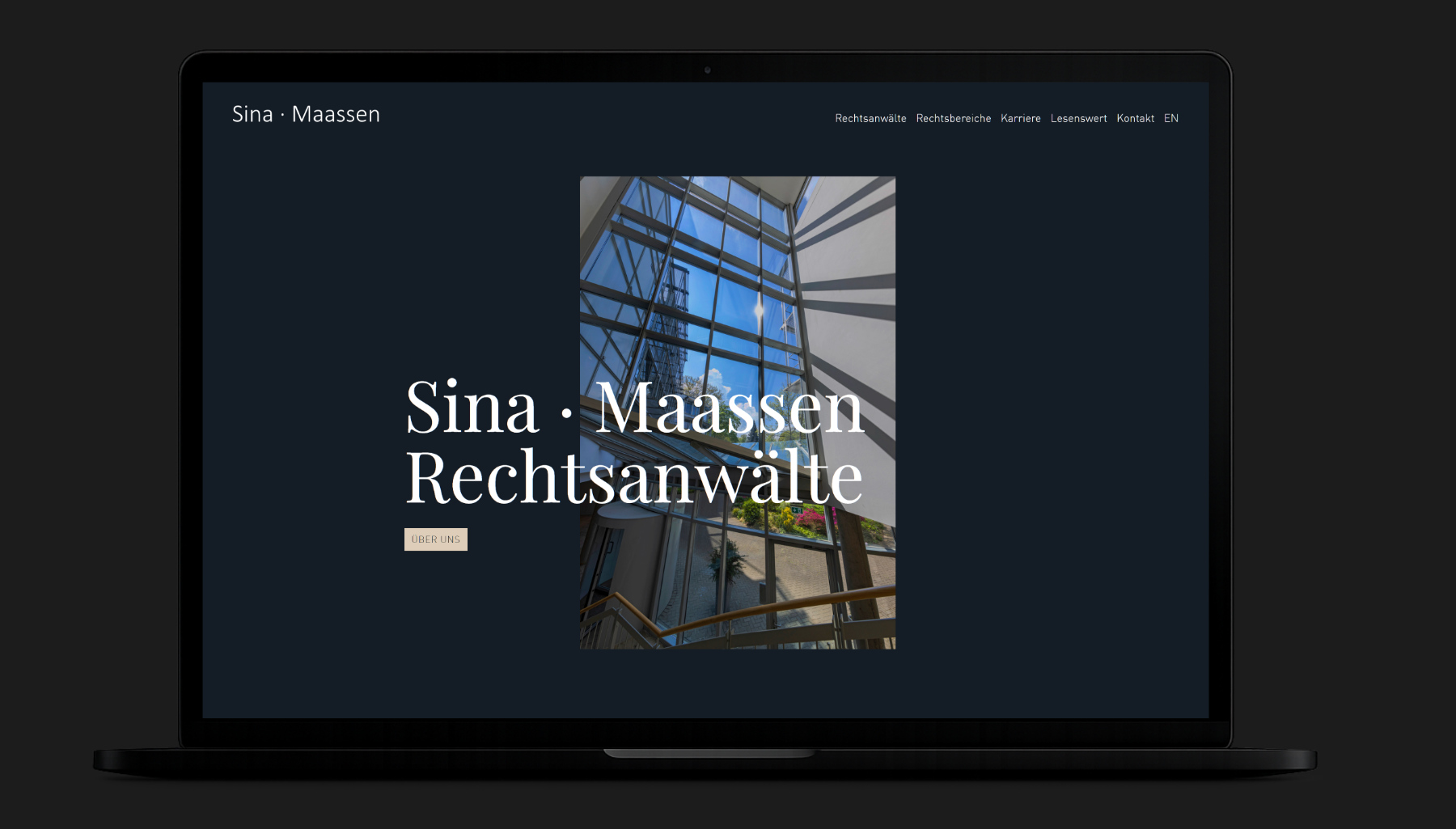 Webdesign und Website Referenzprojekt Sina Maassen Rechtsanwälte