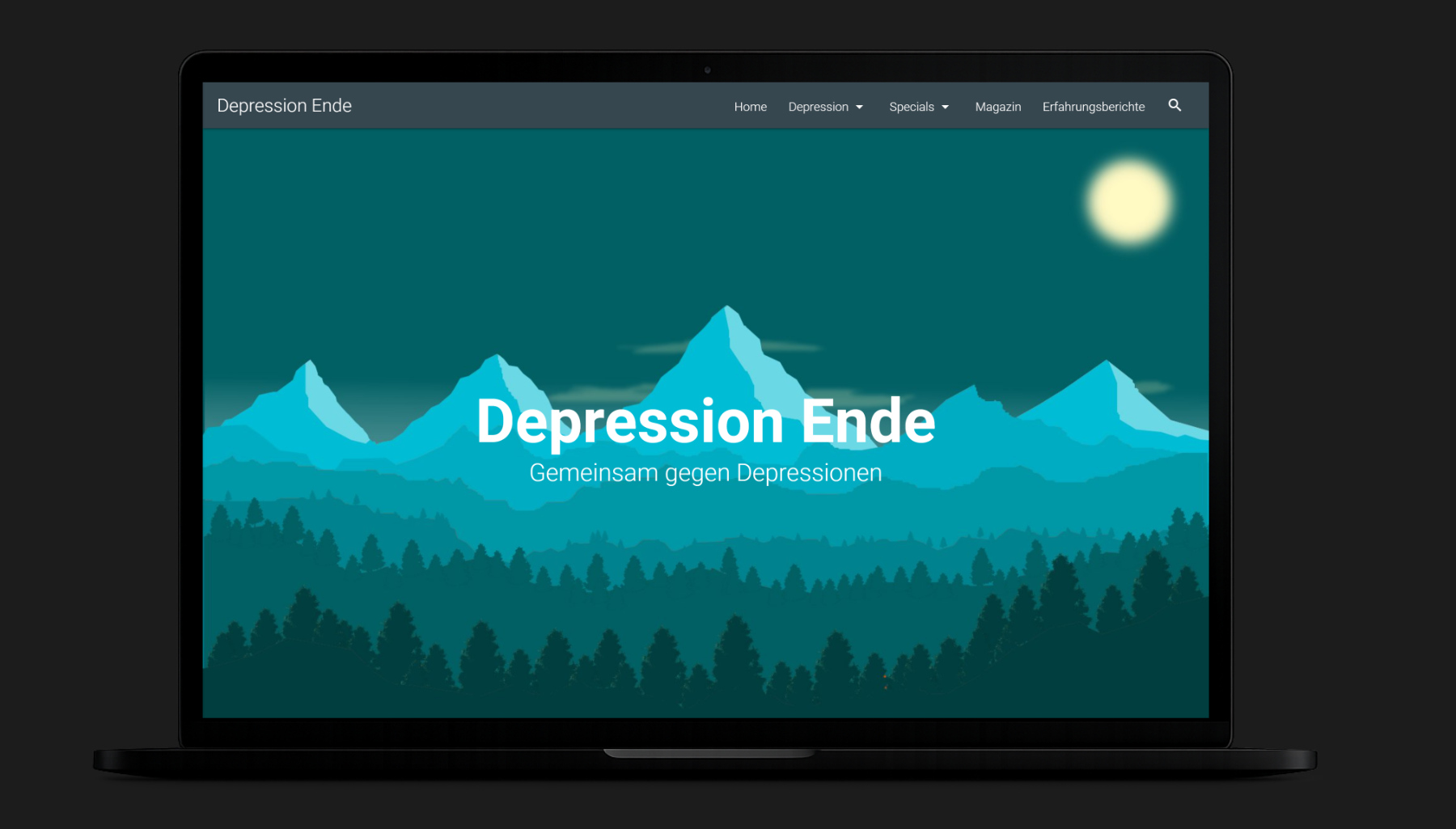Depression Ende - eine Website- und Designreferenz von exovia