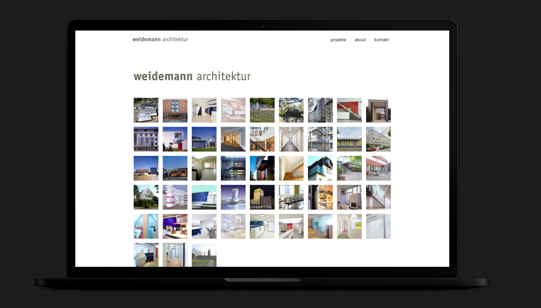 Weidemann Architektur - ein Website Referenzprojekt von exovia